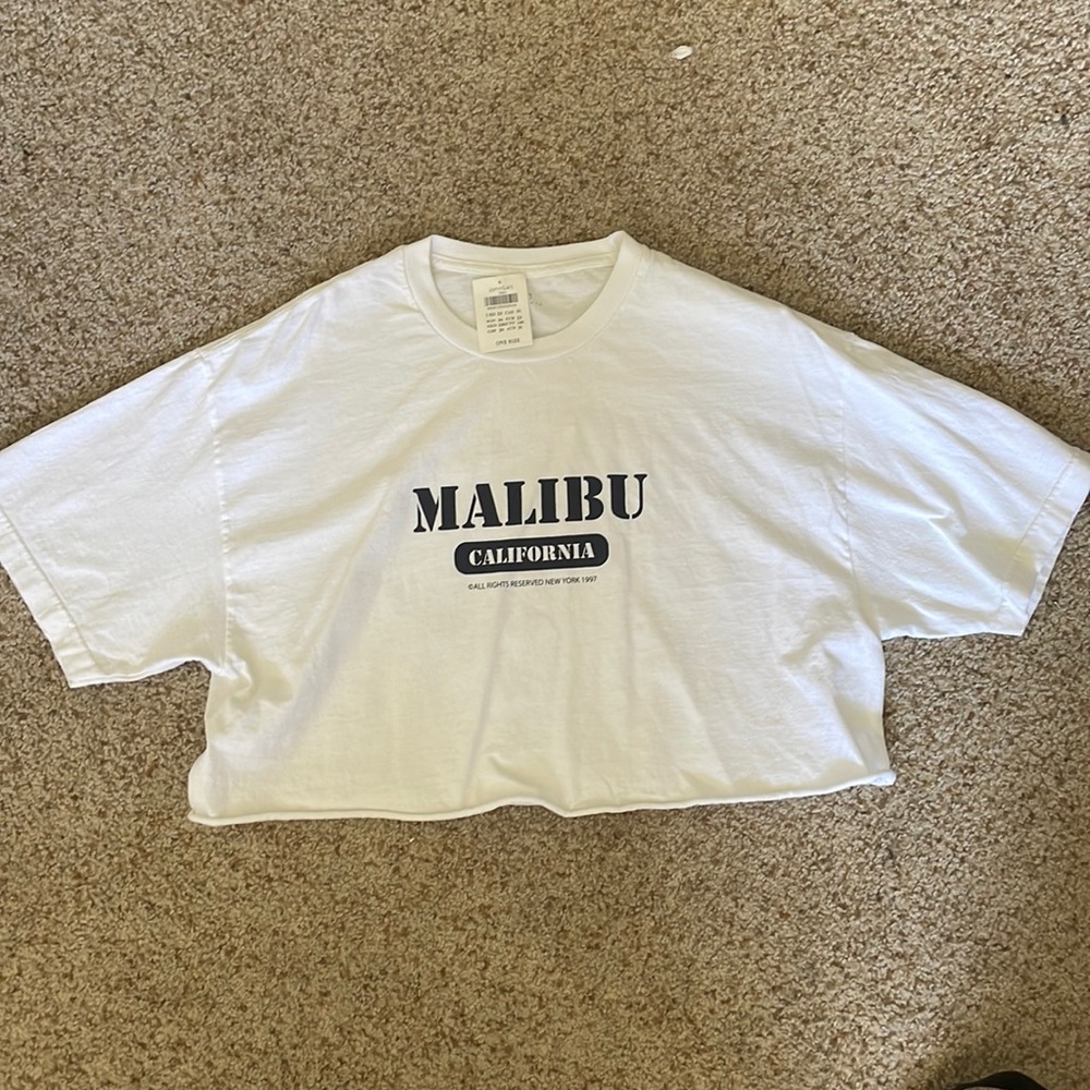 Brandy Melville Malibu oversized crop top